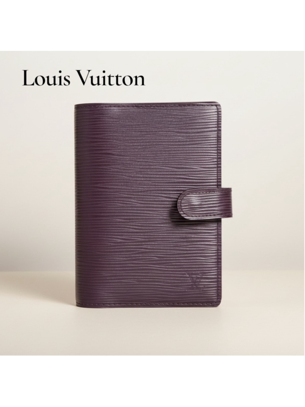 Louis Vuitton Epi Leather Agenda Card Holder Purple Pink